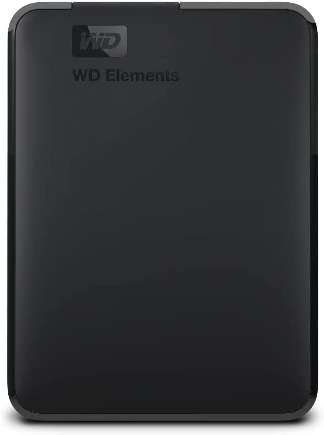 WD 5TB Elements 便携式硬盘、外置硬盘、适用于 PC 和 Mac 的 USB 3.0，即插即用 - WDBU6Y0050BBK-WESN